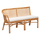Sara 3-Piece Natural Rattan Dining Nook Set by Wicker Fair