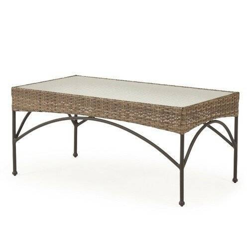 Alamo Outdoor Rectangle Wicker Cocktail Table Model 62182240CTWIL