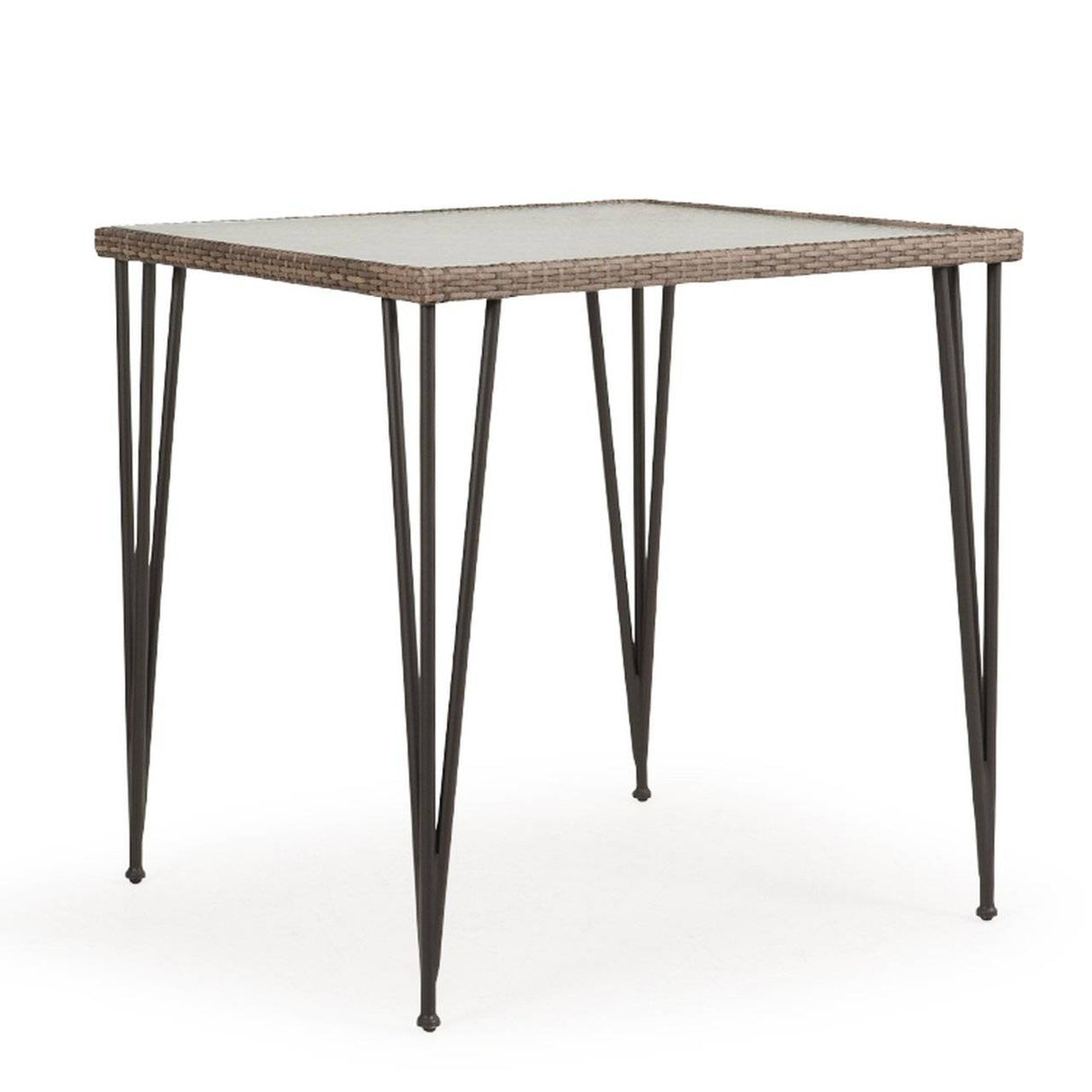 Alamo Outdoor Square Wicker Bar Height Table Model 621839BT