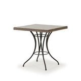 Alamo Outdoor Square Wicker Bistro Table with Stone Top Model 621828DTST