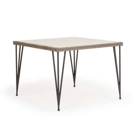 Alamo Outdoor 5 Piece Dining Set with Stone Top Model Alamo-5PC-Stone-Dining