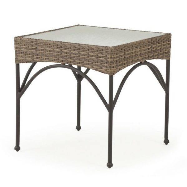 Alamo Outdoor Square Wicker End Table Model 621821ET-SQWIL