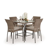 Alamo Outdoor Wicker 5 Piece Counter Set Model Alamo-5PC-Counter