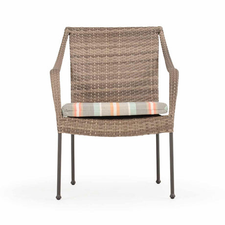 Alamo Outdoor Wicker Dining Arm Chair Model 621810WIL