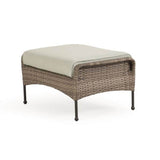 Alamo Outdoor Wicker Ottoman with Cushion Model 621808WIL