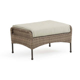 Alamo Outdoor Wicker Ottoman with Cushion Model 621808WIL