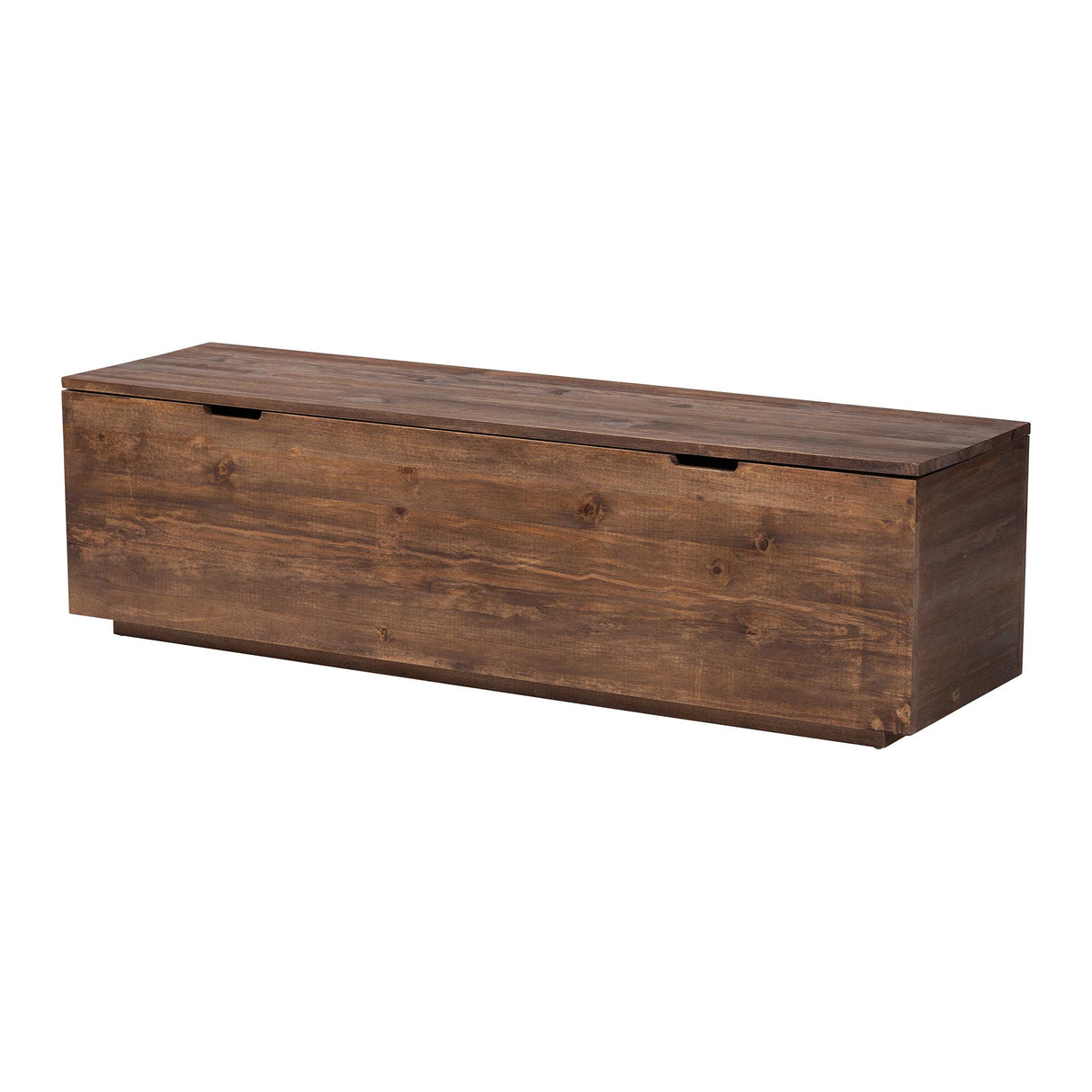 Rafael Wood Storage Trunk with Hinged Lid by Wicker Fair
