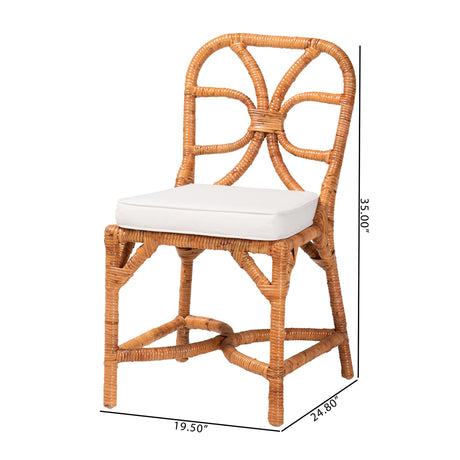 Cassandra Natural Rattan Dining Chair by Wicker Fair