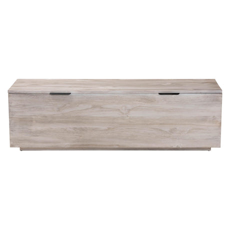 Enzo Wood Storage Trunk with Hinged Lid by Wicker Fair