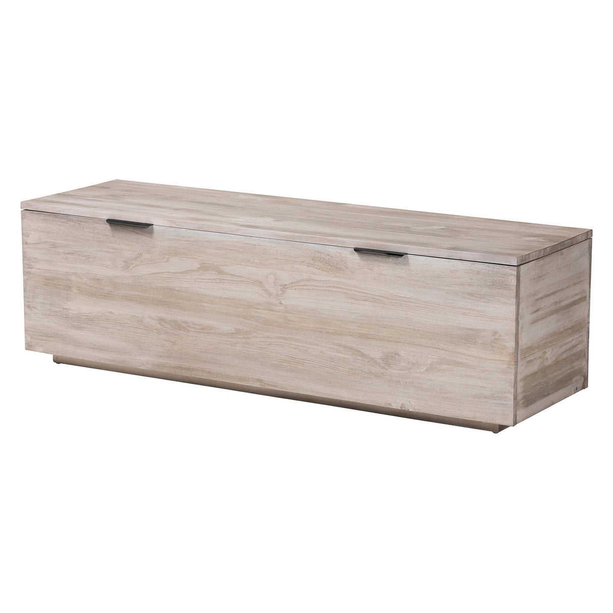 Enzo Wood Storage Trunk with Hinged Lid by Wicker Fair