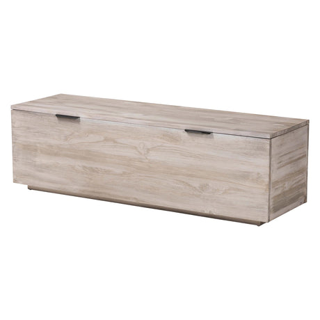 Enzo Wood Storage Trunk with Hinged Lid by Wicker Fair