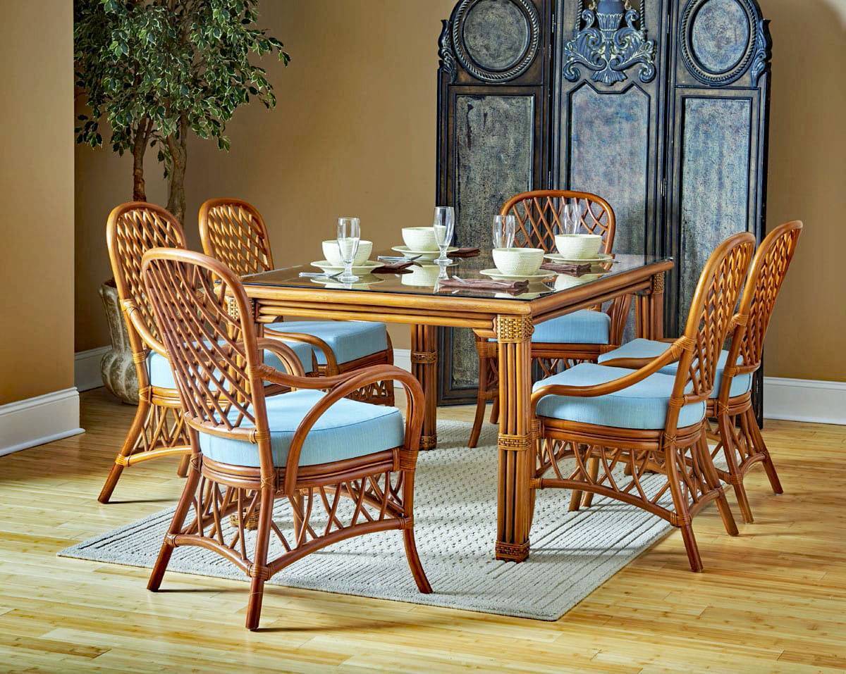 Antigua Dining Rectangle 7 Pc Dining Set 3119-SET South Sea Rattan