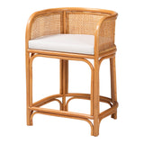 Aria Natural Rattan Counter Stool by Wicker Fair