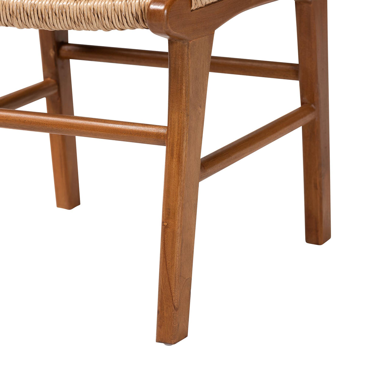 Ariba Dining Chair with Mahogany Wood Frame and Viro Fiber Weaving by Wicker Fair