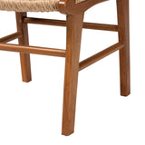 Ariba Dining Chair with Mahogany Wood Frame and Viro Fiber Weaving by Wicker Fair