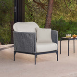 Boston Outdoor 6-Piece Seating Set with Sunbrella Cushions Model 24151-LGFRD-6PC by Skyline Design
