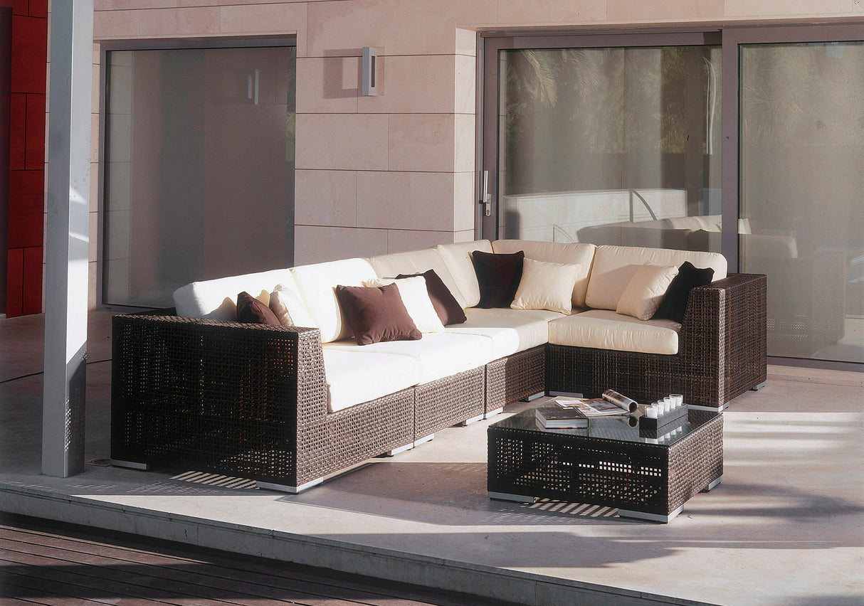 Atlantis Outdoor 6-Piece Modular Sectional Set Model 903-1321-JBP-6PS by Pelican Reef