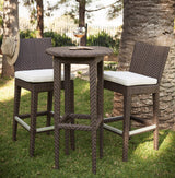 Atlantis Outdoor 3-Piece Pub & Barstool Set with Cushions Model 903-6185-JBP-3PP-CUSH by Pelican Reef