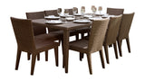 Atlantis Outdoor 9-Piece Rectangular Dining Side Chair Set with Cushions Model 903-3308-JBP-9DS-CUSH by Pelican Reef