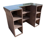 Atlantis Outdoor Bar with Glass Model 903-6141-JBP-GL by Pelican Reef