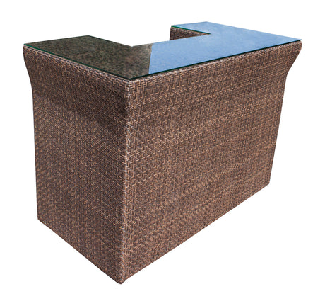 Atlantis Outdoor Bar with Glass Model 903-6141-JBP-GL by Pelican Reef