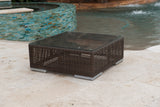 Atlantis Outdoor Coffee Table with Glass Model 903-1321-JBP-CT-GL by Pelican Reef