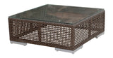 Atlantis Outdoor Coffee Table with Glass Model 903-1321-JBP-CT-GL by Pelican Reef