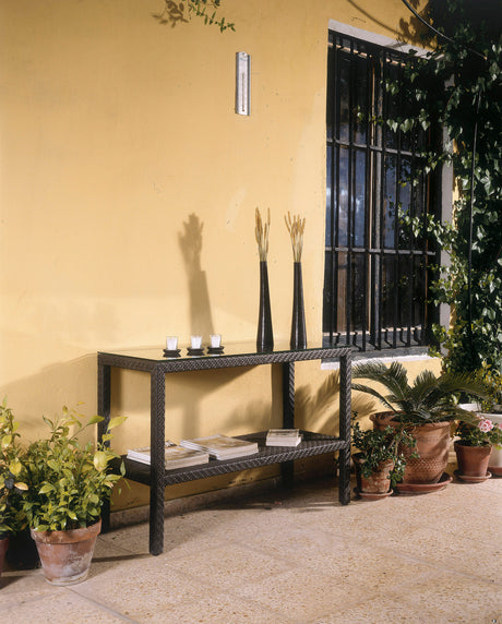 Atlantis Outdoor Console with Glass Model 903-9226-JBP-GL by Pelican Reef