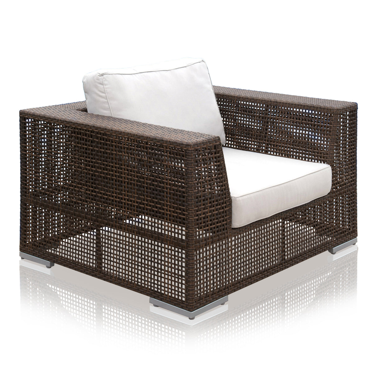 Atlantis Outdoor Lounge Chair with Cushion Model 903-1323-JBP-C by Pelican Reef