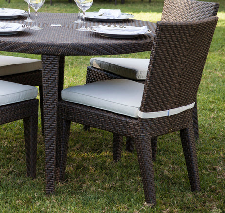 Atlantis Outdoor Set of 2 Side chair with Cushion Model 903-3304-JBP-S-CUSH-SET2 by Pelican Reef