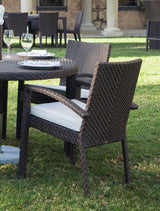 Atlantis Outdoor Stackable Set of 2 Armchairs with Cushion Model 903-3304-JBP-A-CUSH-SET2 by Pelican Reef