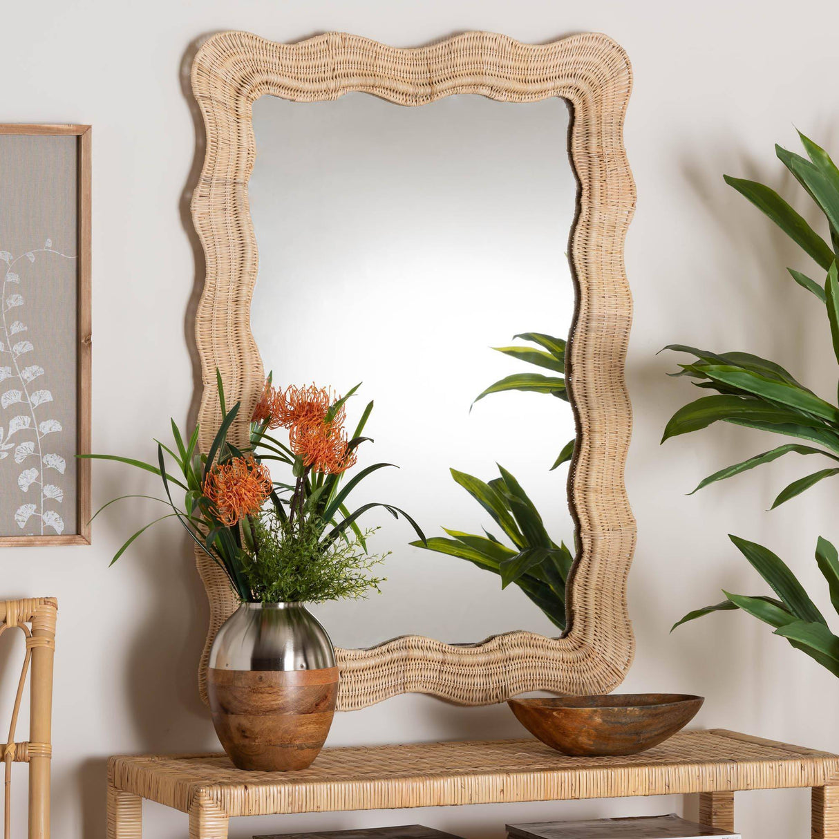 Avalon Wicker Fair Rattan Mirror