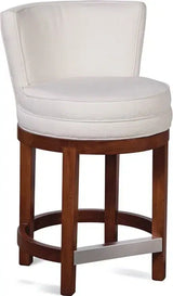 Upholstered Barstool with Memory Swivel by Braxton Culler Made in the USA Model B123-003