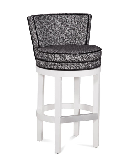 Upholstered Barstool with Memory Swivel by Braxton Culler Made in the USA Model B123-003