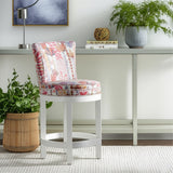 Upholstered Counter Stool with Memory Swivel by Braxton Culler Made in the USA Model B123-012