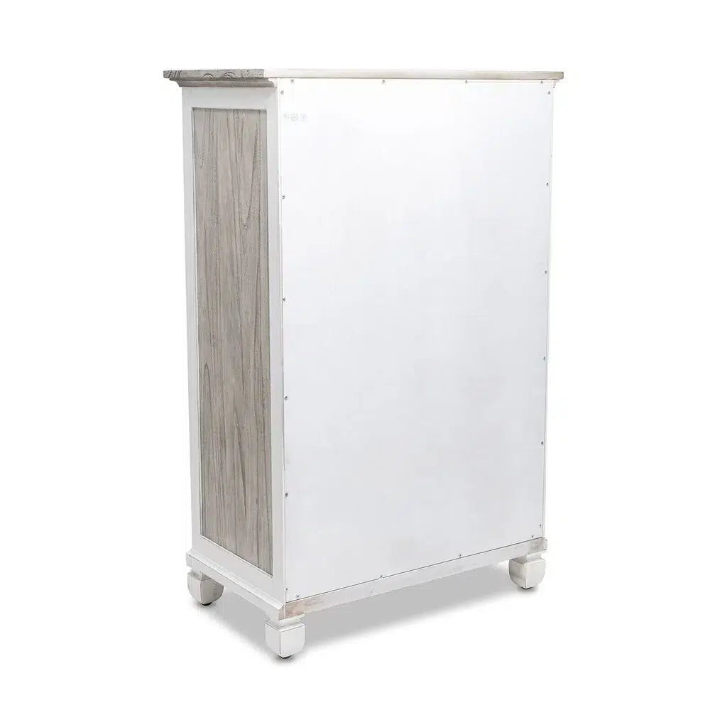 Nantucket Coastal Style 5 Drw Chest by Wicker Fair