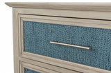 Ocean Isles 6 Drawer Woven Dresser Model B55536-OCEANBLUE By Seawinds Trading