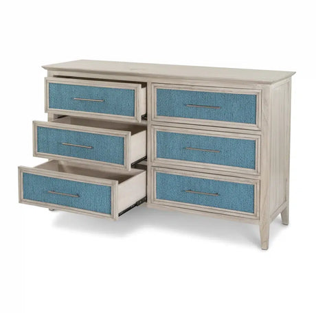 Ocean Isles 6 Pc Bedroom Set with Queen Bed Model B555QBED-6PCSET By Seawinds Trading