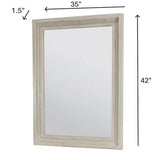 Ocean Isles Mirror Model B55538-IVORY By Seawinds Trading