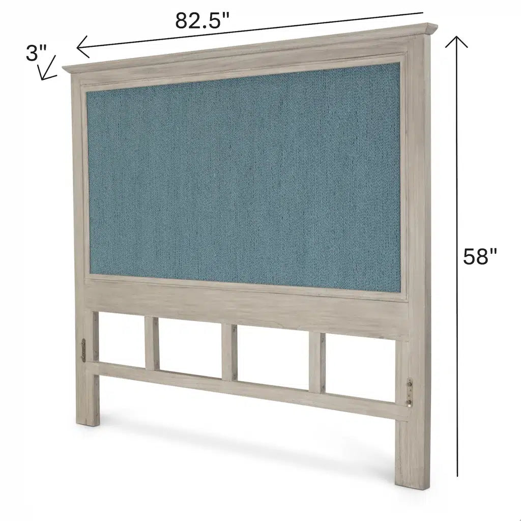 Ocean Isles King Headboard Model B55541-OCEANBLUE By Seawinds Trading