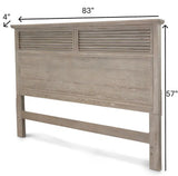 Cape May Twin Headboard Model B62239-DRIFTWOOD By Seawinds Trading