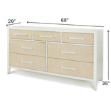 Miramar 7 Drawer Woven Dresser Model B77736-SAND By Seawinds Trading