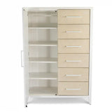 Miramar Woven Mirrored Door Chest Model B77737-SAND By Seawinds Trading