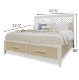 Miramar Storage Queen Bed Model B777QBED-STORAGE-SAND By Seawinds Trading