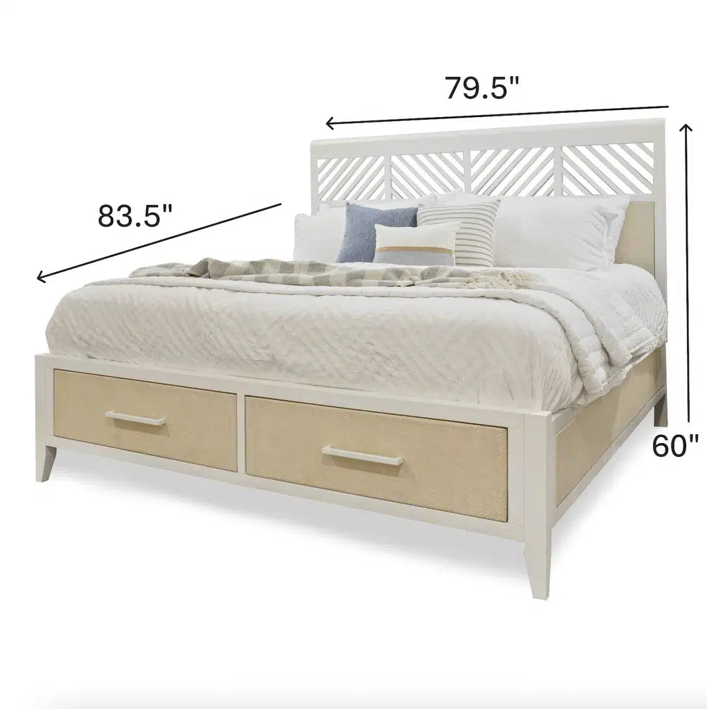 Miramar Storage Queen Bed Model B777QBED-STORAGE-SAND By Seawinds Trading