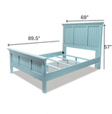 Monaco Bleu Bed Queen Model B818QBED-BLEU By Seawinds Trading