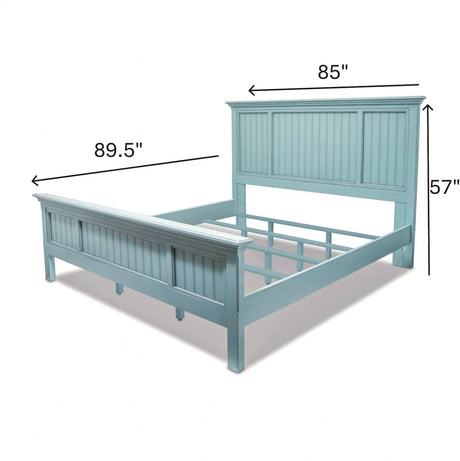 Monaco Bleu Bed King Model B818KBED-BLEU By Seawinds Trading