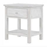 Geneva 1 Drawer Nightstand Model B90032-DWHITE By Seawinds Trading