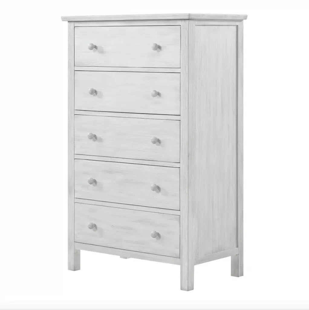 Geneva 5 Drawer Chest Model B90035-DWHITE By Seawinds Trading