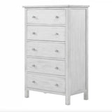 Geneva 5 Drawer Chest Model B90035-DWHITE By Seawinds Trading